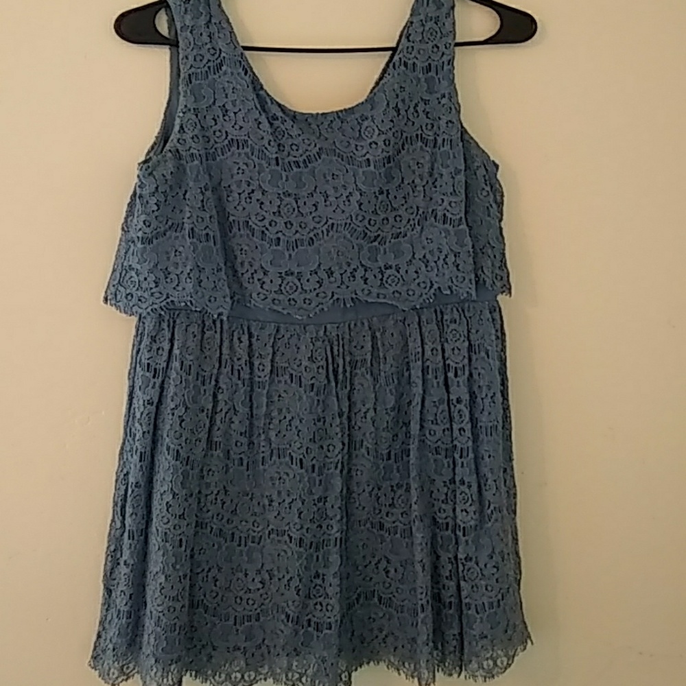 Lacy periwinkle dress